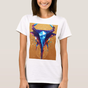 Hier is het ontwerp met een stijgende kristallen t t-shirt