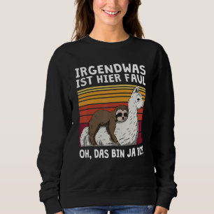 Hier is iets Faul das bin ich Slotier Alpaca Trui