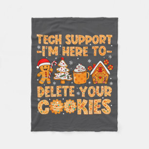 Hier is Tech Cookies Delete Support Fleece Deken