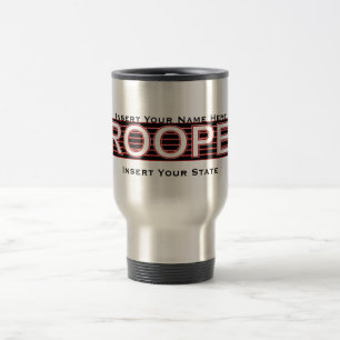 (Hier Jouw naam invoegen) State Trooper Travel Mug Reisbeker