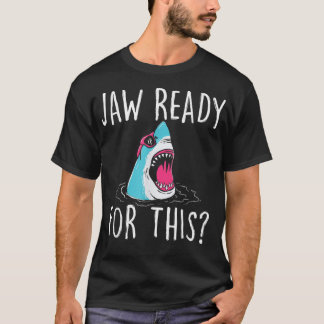 Hier klaar voor - grappige Shark Lover Ocean Wildl T-shirt