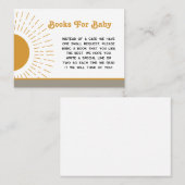 Hier komen de Son boeken voor Baby Insert Visitekaartje (Voorkant / Achterkant)