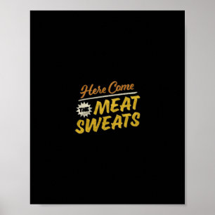 Hier komen de vleeszweetjes Funny Thanksgiving  Poster
