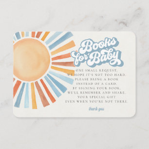 Hier komen de zonneschijnboeken voor Baby Kaart