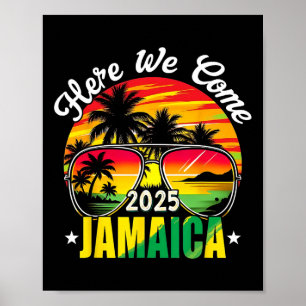 Hier komen we Jamaica 2025 Familie Vakantie Reizen Poster