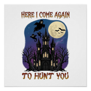Hier Komen Weer Geesten Van Het Spookkasteel Maan Perfect Poster