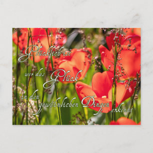 Hier kommt ganz viel Glück für Dich! Briefkaart