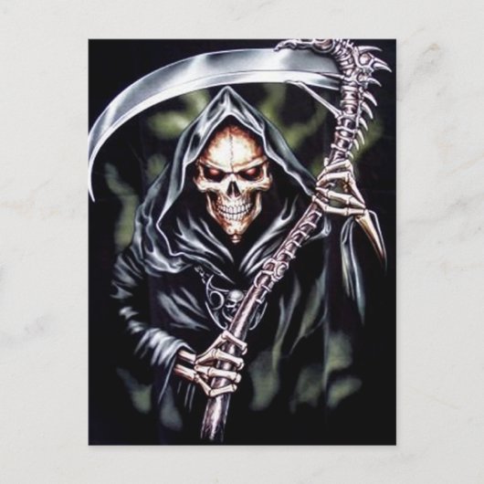 Hier komt Comes Grim Briefkaart (Voorkant)