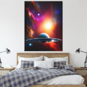 Hier komt de Aliens Canvas Afdruk (Insitu (Slaapkamer))
