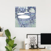 Hier komt de band - Timpani Poster (Thuiskantoor)