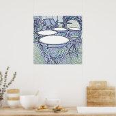 Hier komt de band - Timpani Poster (Keuken)