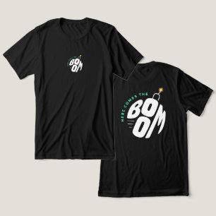 Hier komt de boom - Bold Bomb Typography Design Tri-Blend Shirt