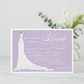 HIER KOMT DE BRIDE | BRIDAL SHOWER INVITATION KAART (Staand voorkant)