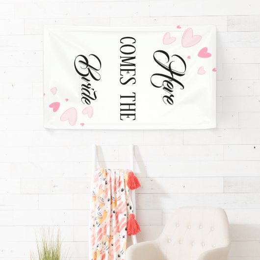 Hier komt de bride spandoek (Insitu)