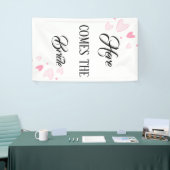 Hier komt de bride spandoek (Beurs)