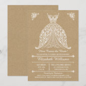 Hier komt de Bride! vrijgezellenfeest Kaart (Voorkant / Achterkant)