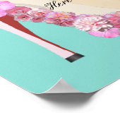 Hier Komt De Bruid Bruidsschatten Feest Poster (Hoek)