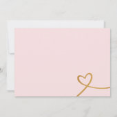 Hier komt de bruid dk -douche uitnodiging (Achterkant)