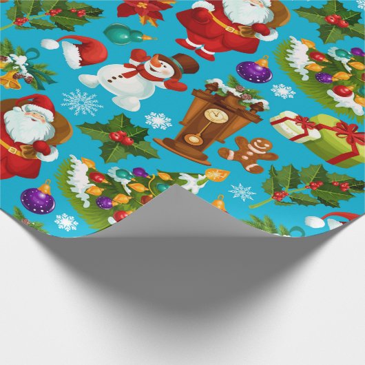 Hier komt de kerstman cadeaupapier (Hoek)