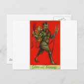 Hier komt de Krampus! Briefkaart (Voorkant / Achterkant)