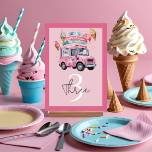 Hier Komt de Schep! Ijsauto Verjaardag Kaart