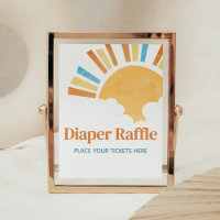 Hier komt de Son Baby shower Luier Raffle