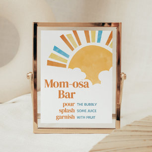 Hier komt de Son Baby shower Moeder Osa Bar Poster