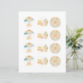 Hier komt de Son Cupcake Toppers (Staand voorkant)