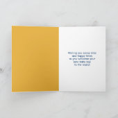 Hier komt de Son Plaid Baby Shower Kaart (Binnen)