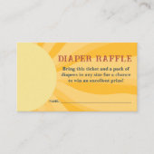 Hier komt de Son Retro Luier Raffle Informatiekaartje (Voorkant)