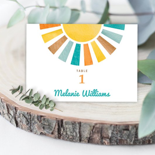 Hier komt de Son Retro Sun Baby Boy Tafelnummer