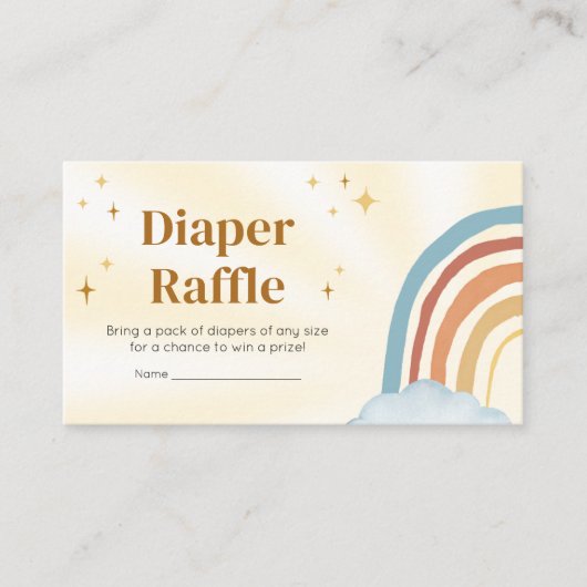 Hier komt de Son Retro Sunshine Luier Raffle Informatiekaartje (Voorkant)