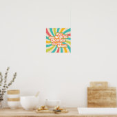 Hier komt de Sun Retro Summer Vibes Poster (Keuken)