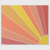 Hier komt de zon cadeaupapier (Vlak)