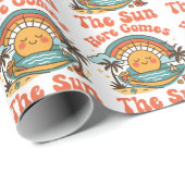 Hier komt de zon cadeaupapier (Rol Hoek)