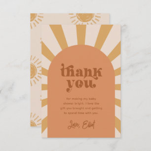 Hier komt de zon Dank je kaart