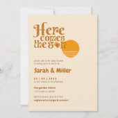 Hier komt de zon Geslacht onthullen uitnodiging (Voorkant)