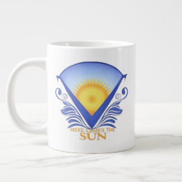 Hier komt de zon - Levendige zonsopgang Graphic Extra Grote Beker