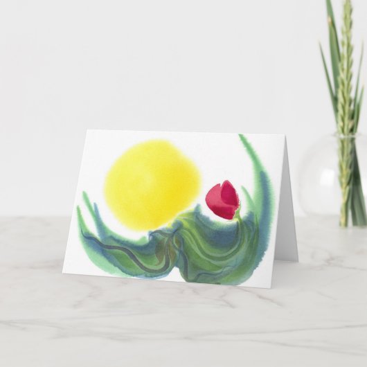 Hier komt de zon (nr. 1) Notecard Kaart (Voorkant)