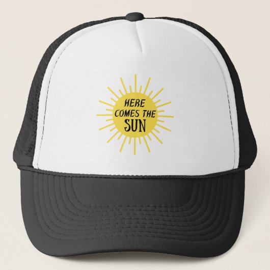 Hier komt de zon trucker pet (Voorkant)