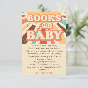 Hier komt de zoon Baby shower boek aanvraag Kaart