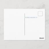 Hier komt de zoon Baby shower dank u Briefkaart (Achterkant)