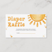 Hier komt de zoon Baby shower luier rafel Informatiekaartje (Voorkant)