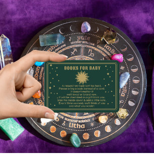 Hier komt de zoon Celestial Shower Book Aanvraag Informatiekaartje