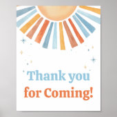 Hier komt de Zoon Dank u voor het komen Poster (Voorkant)