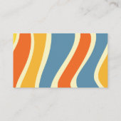 Hier komt de zoon groovy retro luier loterij informatiekaartje (Achterkant)