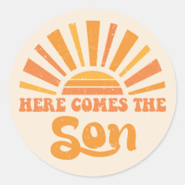 Hier komt de Zoon van God I (Jezus) Ronde Sticker