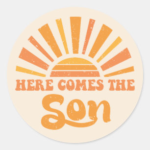 Hier komt de Zoon van God I (Jezus) Ronde Sticker
