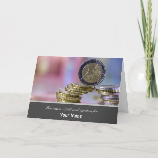 Hier komt een kleine injectie voor je geld! kaart (Voorkant)