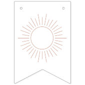 Hier komt het Baby shower Bunting Flags Vlaggetjes (Eerste vlag)